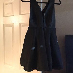 Black zip up dress never worn